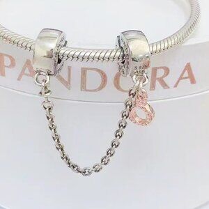 Pandora Dangling Crown O Safety Chain Charm